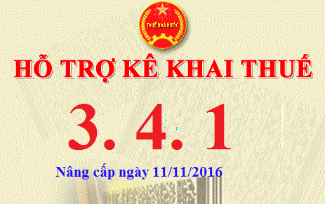 Phần mềm HTKK 3.4.1 mới nhất ngày 11/11/2016